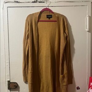 Ambiance Mustard and Pink Sweater